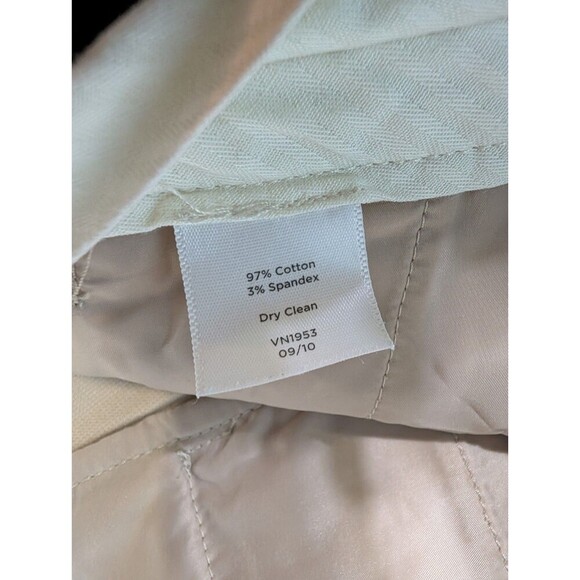 Talbots Signature Pants Womens 4 Tan Beige Slim Ankle Classic Fit Slacks 182 - Picture 4 of 6